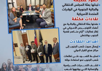 الانتقالي والجالية.. سفراء الجنوب في ميادين التأثير الدولي (إنفوجراف)