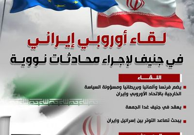 لقاء أوروبي إيراني غدا الجمعة في جنيف لإجراء محادثات نووية (إنفوجراف)