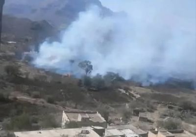 مليشيا الحوثي تستهدف مزارع المواطنين في مريس شمال الضالع