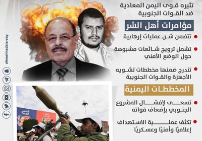 استهداف الجنوب عسكريا.. السلاح الأخير لقوى الشر المشبوهة (إنفوجراف)