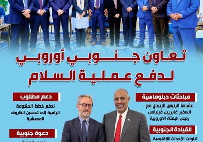 تعاون جنوبي أوروبي لدفع عملية السلام (إنفوجراف)