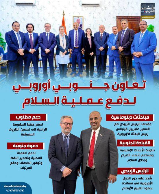 تعاون جنوبي أوروبي لدفع عملية السلام (إنفوجراف)