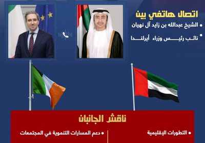 مباحثات إماراتية أيرلندية تتناول العلاقات الثنائية والتطورات الإقليمية (إنفوجراف)