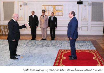مصر.. رئيس النيابة الإدارية يؤدي اليمين الدستورية أمام السيسي
