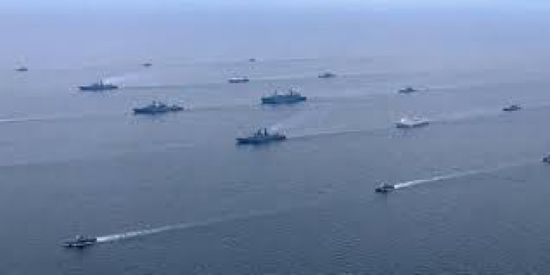 مناورات لسفن حربية روسية في بحر اليابان