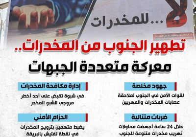 تطهير الجنوب من المخدرات.. معركة متعددة الجبهات (إنفوجراف)