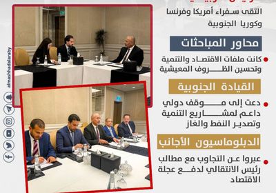 مباحثات خارجية للرئيس الزُبيدي.. ملفات تتصدر الأولوية (إنفوجراف)