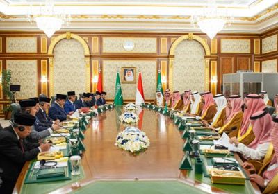 ولي العهد السعودي والرئيس الإندونيسي يعقدان جلسة مباحثات قصر السلام
