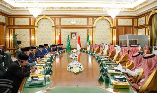 ولي العهد السعودي والرئيس الإندونيسي يعقدان جلسة مباحثات قصر السلام