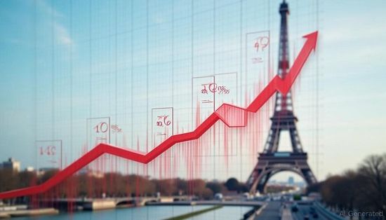 عوائد الديون الفرنسية تقترب من الأعلى في منطقة اليورو