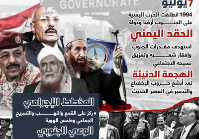 ذكرى العدوان اليمني على الجنوب.. 31 عاما من الإرهاب (إنفوجراف)