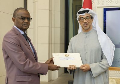 تسلمها منصور بن زايد. رئيس الإمارات يتلقى رسالة خطية من نظيره التشادي