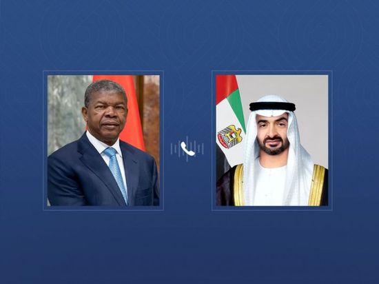 رئيس الإمارات يتلقى اتصالاً هاتفياً من نظيره الأنغولي