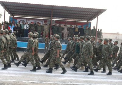 عرض عسكري لأمن عدن مع انطلاق المرحلة الثانية من التدريبات