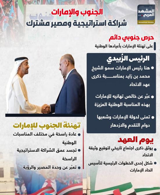 الجنوب والإمارات.. شراكة استراتيجية ومصير مشترك (إنفوجراف)