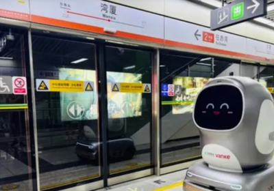 روبوتات توصيل تبدأ العمل في مترو شنتشن الصيني