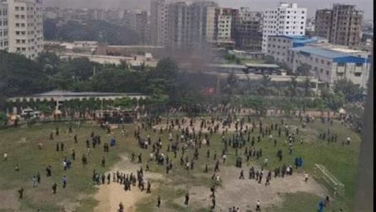    قتلى وجرحى في اصطدام طائرة بمدرسة في بنغلاديش