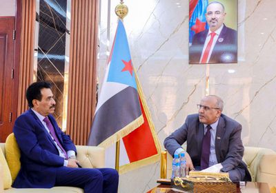 الكثيري يستقبل السفير بلفقيه ويهنئه بتولى منصبه