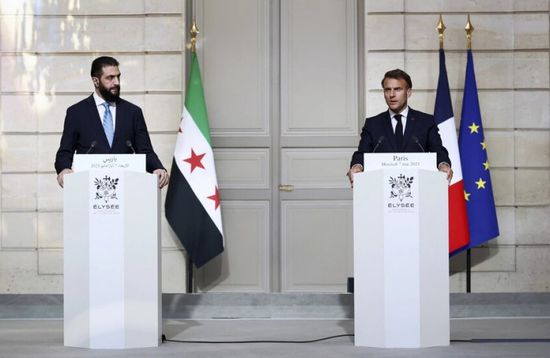 ماكرون لـ"الشرع": لابد من حماية المدنيين.. وتفادي تكرار مشاهد العنف