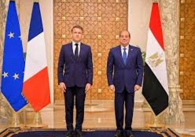 ماكرون يشيد بجهود مصر في القضية الفلسطينية