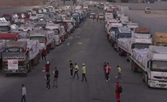 شاحنات المساعدات المصرية تتحرك لقطاع غزة