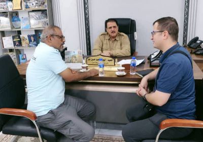 أمن عدن يبحث التعاون مع وفد منظمة سمارتيان الإنسانية