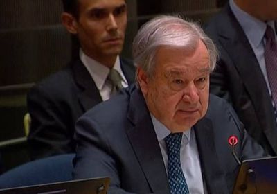 غوتيريش: حل الدولتين الإطار القانوني الوحيد لتسوية النزاع