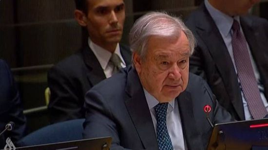 غوتيريش: حل الدولتين الإطار القانوني الوحيد لتسوية النزاع