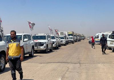 قافلة مساعدات جديدة تدخل إلى السويداء