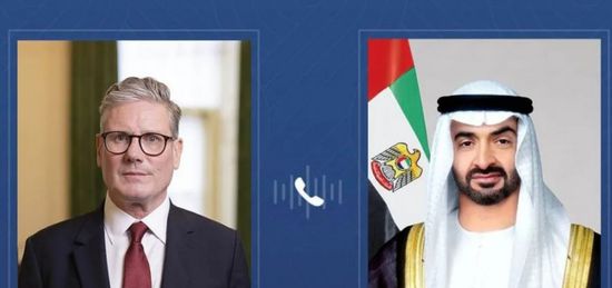 محمد بن زايد يبحث مع رئيس الوزراء البريطاني التطورات في المنطقة