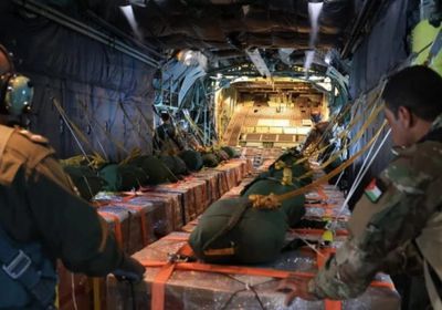 الجيش الأردني ينفذ 5 إنزالات جوية على قطاع غزة