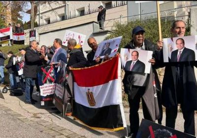 تظاهرة مصرية في النمسا لدعم السيسي