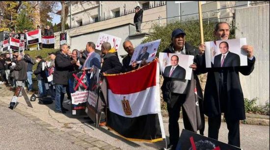تظاهرة مصرية في النمسا لدعم السيسي