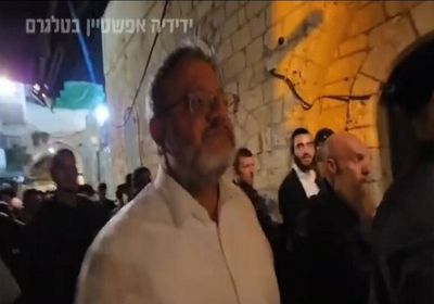 بعد اقتحام الأقصى.. بن غفير يوجه رسالة من الحي الإسلامي في القدس