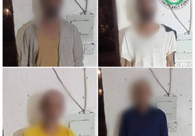 القبض على 4 أشخاص متهمين بتهريب مخدر الحشيش