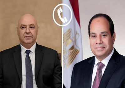 الرئيس السيسي يتلقى اتصالًا هاتفيًا من نظيره اللبناني