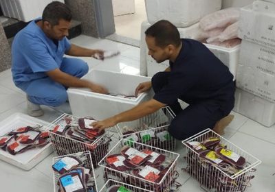 6 آلاف وحدة دم تصل إلى قطاع غزة