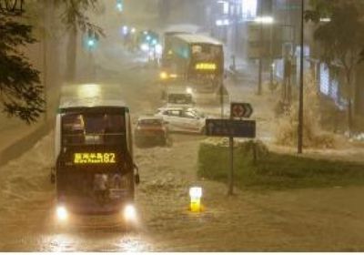 هونغ كونغ تسجل أعلى معدل يومي لتراكم الأمطار لشهر أغسطس منذ 1884