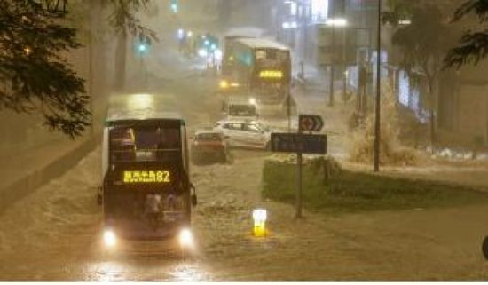 هونغ كونغ تسجل أعلى معدل يومي لتراكم الأمطار لشهر أغسطس منذ 1884