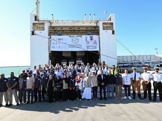 الإمارات.. وصول سفينة المساعدات الثامنة إلى ميناء العريش