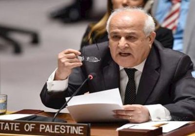 مندوب فلسطين ينتقد إسرائيل بإعلانها اعتزام احتلال غزة