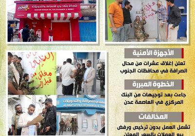 إغلاق الصرافات المخالفة.. حماية لاستقرار العملة (إنفوجراف)