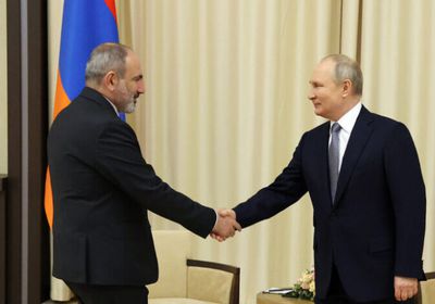 الكرملين: محادثات بين بوتين ورئيس وزراء أرمينيا