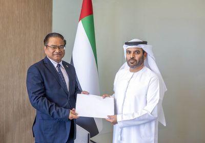الخارجية الإماراتية تتسلم أوراق اعتماد سفير ميانمار لدى الدولة