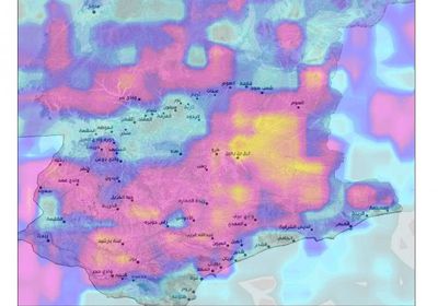 توقعات بتشكل السحب الركامية الرعدية في أنحاء حضرموت