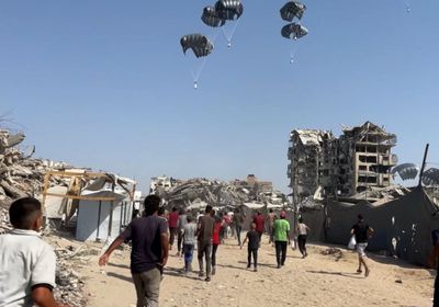 الإمارات تنفذ الإنزال الجوي للمساعدات الـ72 في غزة