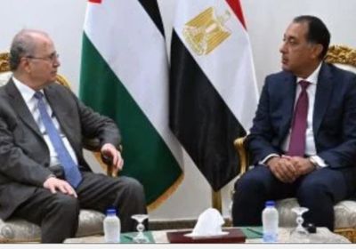 رئيس الوزراء المصري يستقبل نظيره الفلسطينى في العلمين الجديدة