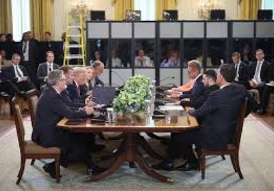 انتهاء اجتماع ترامب مع قادة أوروبا