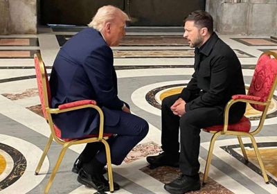 زيلينسكي يشيد باجتماعه الثاني مع ترامب