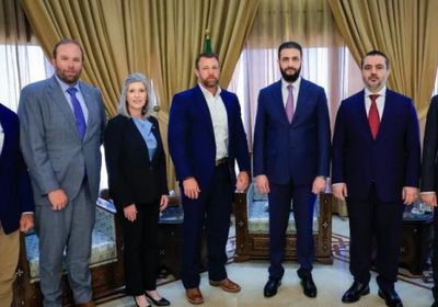 الشرع يستقبل وفدا من الكونجرس الأمريكي في دمشق